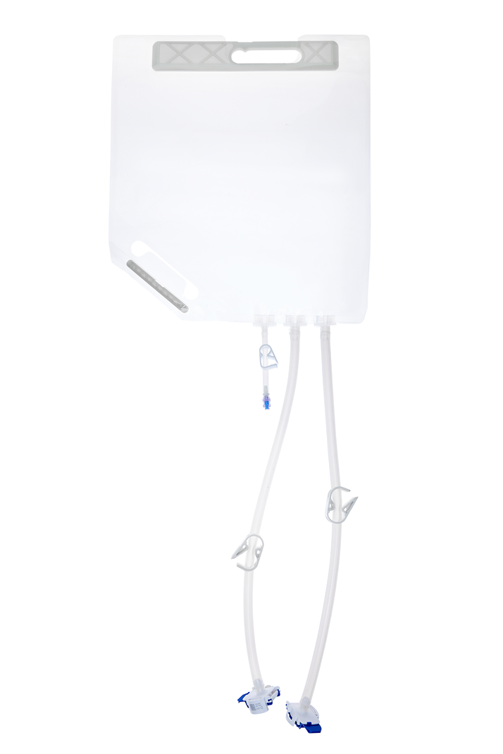 EZBio® Ultra Bag Assembly, 10L, PE Bag, 2x 1/4" HB port, 1x1/4" HB port with needleless Luer insert TPE Tubing, Sterile, 10/CS EZBio® Ultra Bag Assembly, 10L, PE Bag, 2x 1/4" HB port, 1x1/4" HB port with needleless Luer insert TPE Tubing, Sterile, 10/CS