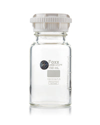PUREGRIP® Bottles, Reagent, Transparent Graduated with GL45 Screw Cap and Pouring Ring, 150 mL, 10/case
