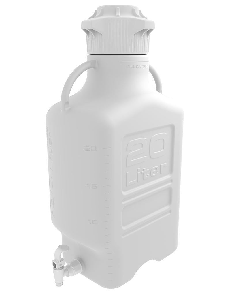 20L (5 Gal) Polypropylene (PP) Carboy with 120mm Cap and Spigot 20L (5 Gal) Polypropylene (PP) Carboy with 120mm Cap and Spigot