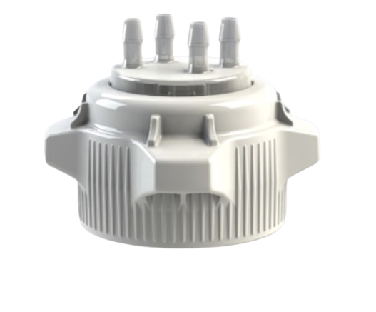 Open Top VersaCap® 83B with Molded 4x 1/4" HB Adapter Open Top VersaCap® 83B with Molded 4x 1/4" HB Adapter