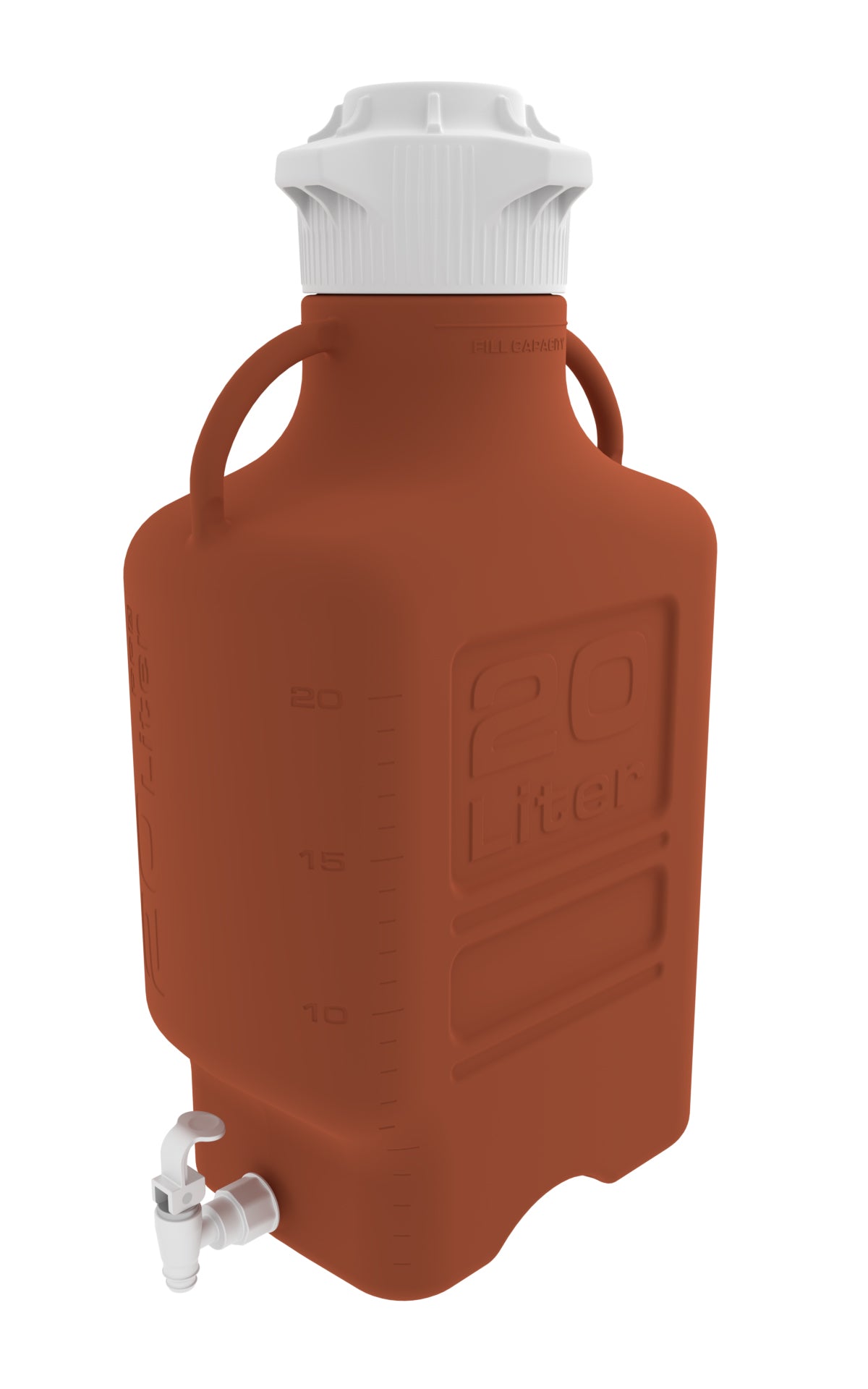 20L (5 Gal) Amber High Density Poly Ethylene (HDPE) Carboy with 120mm Cap and Spigot 20L (5 Gal) Amber High Density Poly Ethylene (HDPE) Carboy with 120mm Cap and Spigot