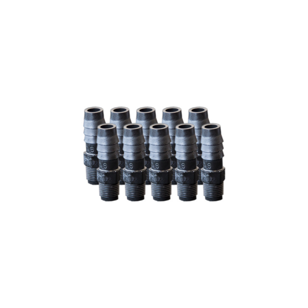 EZwaste® Replacement 1/8" MNPT x 3/8" HB fittings, 10/pack EZwaste® Replacement 1/8" MNPT x 3/8" HB fittings, 10/pack
