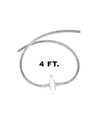 EZBio Vactrap S ™ Tubing Extension for Plastic Bottles, 4 ft., w/ 0.2?m Polytetrafluoroethylene (PTFE) Vent Filter, Sterile