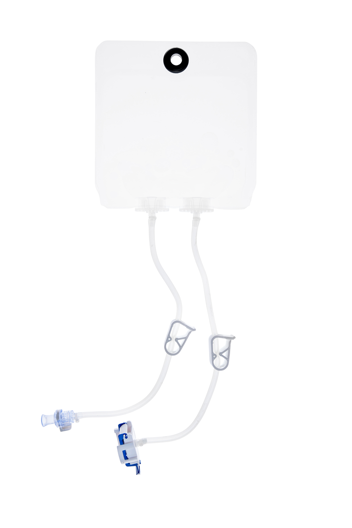 EZBio® Ultra bag Assembly, 500 mL, PE Bag, 2x 1/8" port, TPE Tubing, Sterile, 20/CS EZBio® Ultra bag Assembly, 500 mL, PE Bag, 2x 1/8" port, TPE Tubing, Sterile, 20/CS