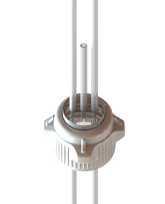 EZBio® Over Molded Silicone Cap System with VersaCap® 53B for 2000mL Bottle 1/EA