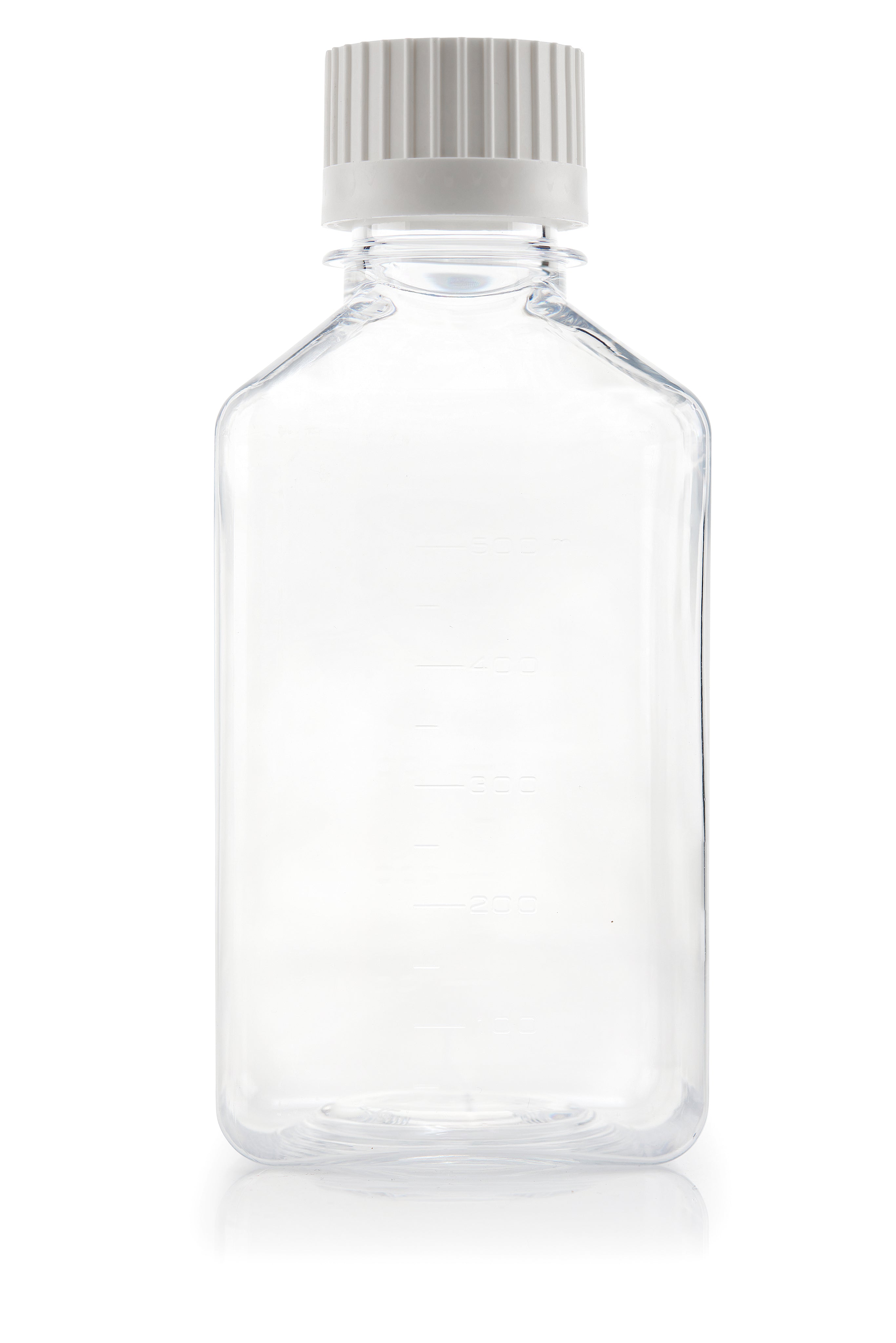 Single use PETG media bottle with Versacap - space saving; easy to use; best price Single use PETG media bottle with Versacap - space saving; easy to use; best price
