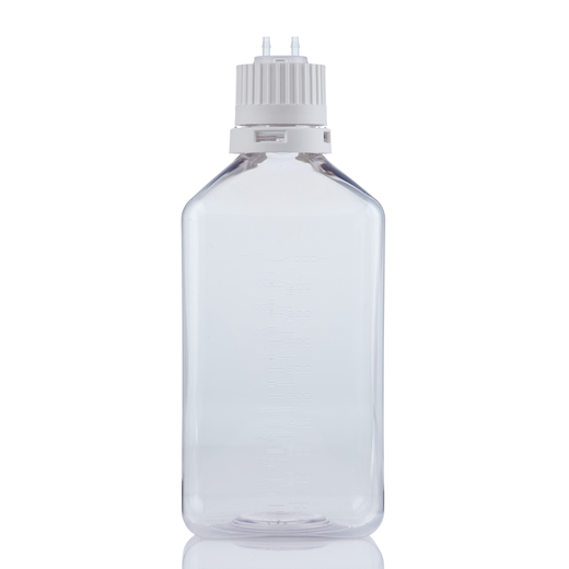EZBio® TS Bottle Assy, PETG, 1000mL, Tamper Evident VersaCap White 38-430 w/o Tubing, NS, 10/CS | img_2 | Foxx Life Sciences Global | shopfls.com