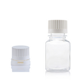 EZBio® 125mL PETG Square Bottle with Tamper-Evident Cap Foxx Life Science | Img | Foxx Life Sciences