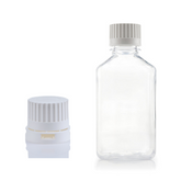 EZBio® 500mL PETG Square Bottle with Tamper-Evident Cap Foxx Life Sciences | Img | Foxx Life Sciences