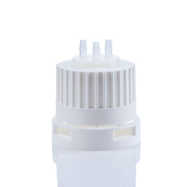 Open Top Tamper Evident VersaCap® 38-430mm with 3x Molded 1/8" HB Adapter, 4/CS | Img | Foxx  Life Sciences