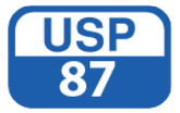 USP 87 logo with blue border