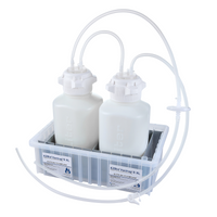 EZBio Vactrap S ™ XL High Density Poly Ethylene (HDPE) (Bleach-Compatible), 4L + 4L, Natural Bin, 1/4" ID Tubing, Sterile