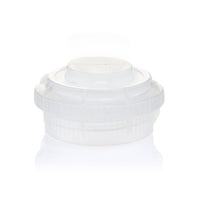 EZBio® GL45 Open Cap & Closed Adapter, Natural PP for Glass Bottles