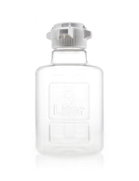 EZBio® Titanium Round Carboy, PC, 5 Liter, No Spigot, VersaCap 83B, Non-Sterile