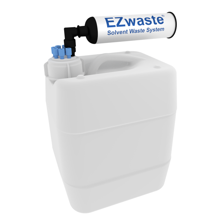 EZWaste® UN/DOT Filter Kit, VersaCap® 51S, 6 ports for 1/16" OD Tubing with 10L Container