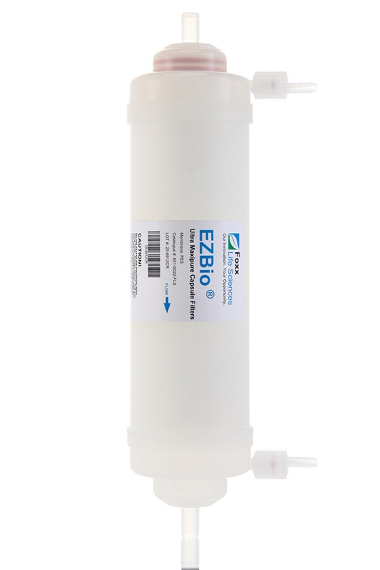 EZBio Ultra Maxpure Capsule Filter 10", Double-Layer PTFE, Silicone O-Ring, Non-Sterile, 1/CS