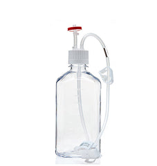 EZBio® MTO 1L Bottle Assembly, 38-430 VersaCap®, w/ Pinch Pipe, 10/CS