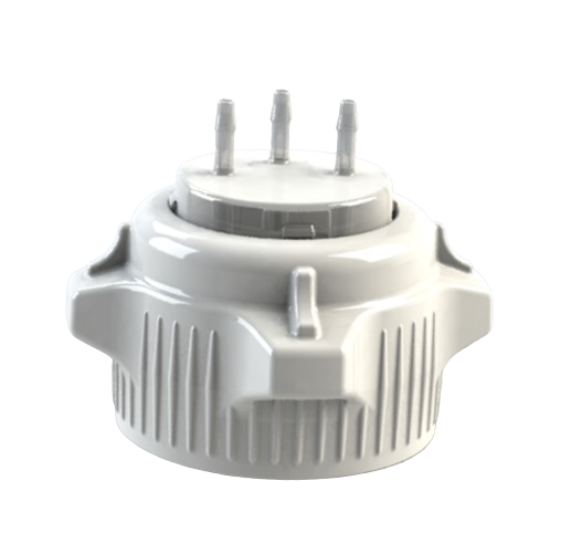 Open Top VersaCap® 53B with Molded 3x 1/8" HB Adapter | img_1 | Foxx Life Sciences Global | shopfls.com