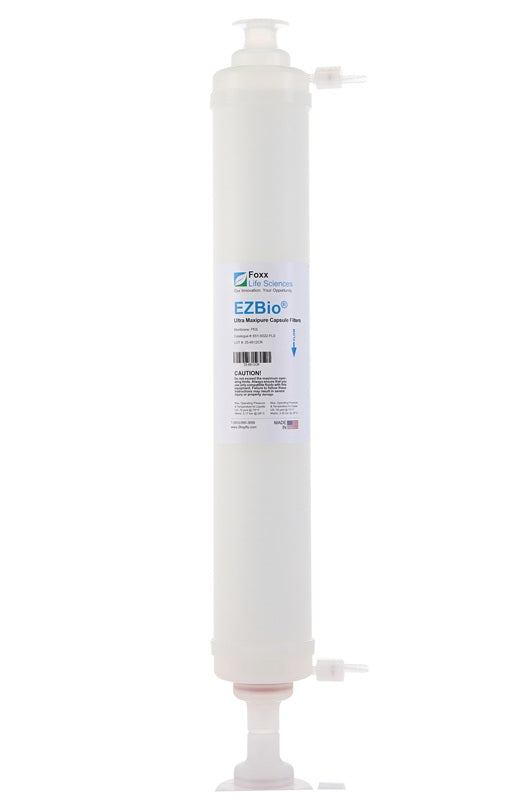 EZBio Ultra Maxpure Capsule Filter 20", Double-Layer PTFE, Silicone O-Ring, Non-Sterile