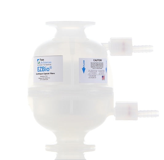 EZBio Ultra Minipure Capsule 2", Double-Layer PTFE, Silicone O-Ring, Non-Sterile