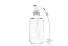 EZBio® MTO 2L Bottle Assembly, 53B VersaCap®, w/ Pinch Pipe, 10/CS