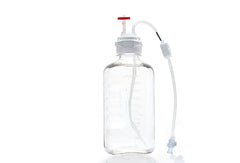 EZBio® MTO 2L Bottle Assembly, 53B VersaCap®, w/ Pinch Pipe, 10/CS