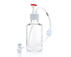 EZBio® MTO 500mL Bottle Assembly, 38-430 VersaCap®, w/ Pinch Pipe, 10/CS