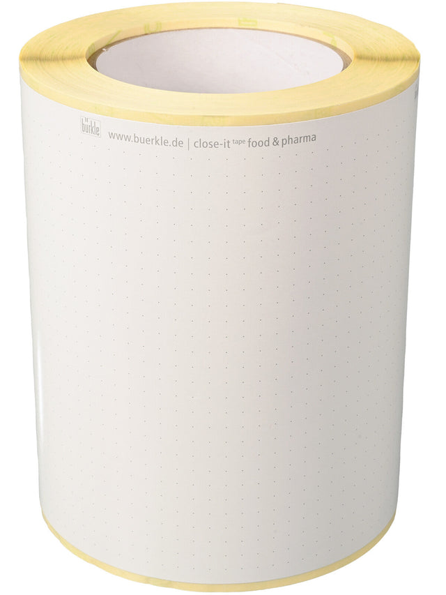BURKLE INC close-it tape food & pharma, WxL 150mmx50m, white