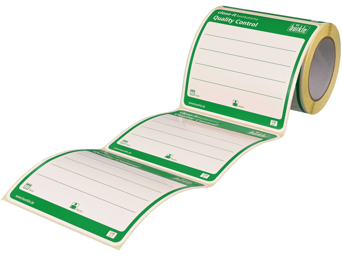 BURKLE INC close-it food & pharma maxi seal, 150x150mm, green