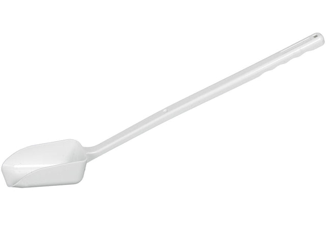 BURKLE INC Sampling scoop, long handle,100ml,PS,white,sterile