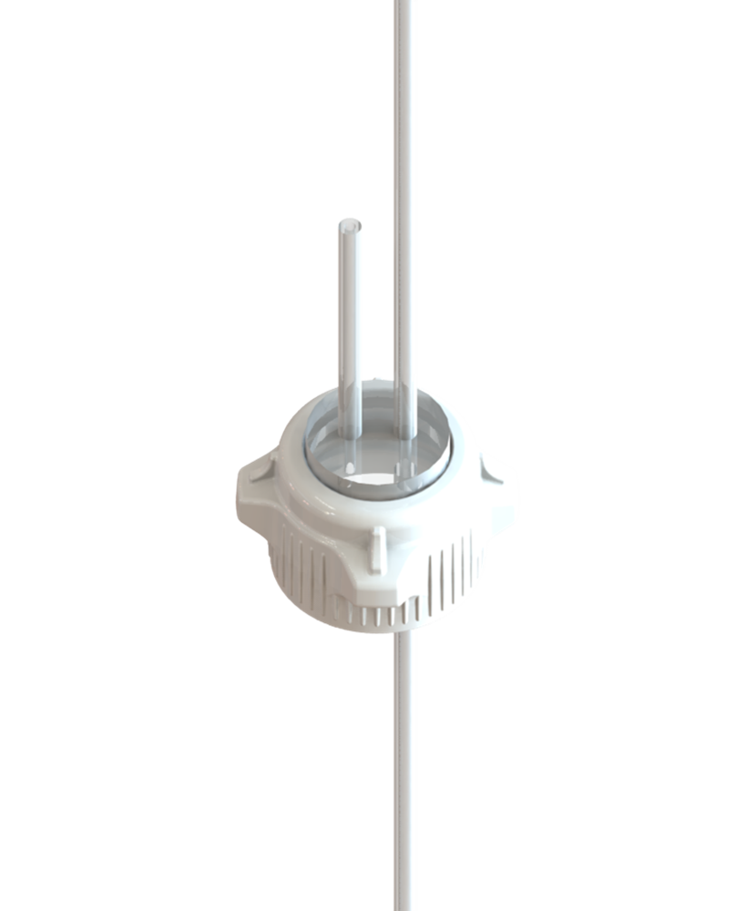 EZBio® Over Molded Silicone Cap System with VersaCap® 53B for 1000mL Bottle 1/EA