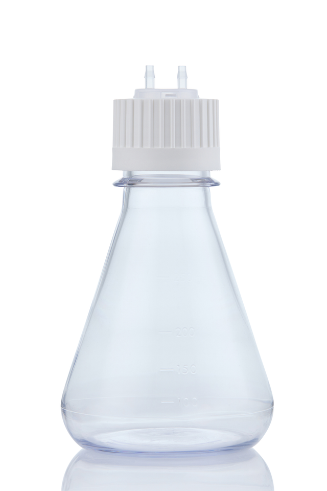 EZBio®pure MTO 250mL Polycarbonate Flask with VersaCap® 38-430 Adapter – Non-Sterile, 10 per Case | img_1 | Foxx Life Sciences Global | shopfls.com