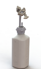 EZBio® 2L PP rigid reservoir with 2 Mini TC ports and 3/8" hose barb, non-sterile setup