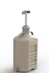 EZBio® 115L PP rectangular carboy with 3 Maxi TC ports, 3/8" hose barb, and bottom Maxi TC, non-sterile