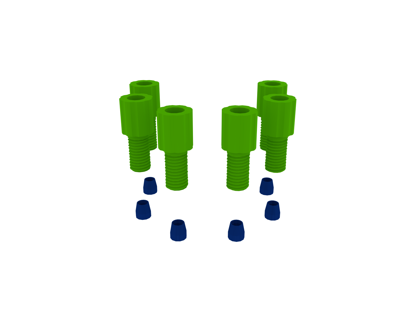 EZwaste® Safety Vent, Tube Fittings, 1/16" OD Fittings Pack