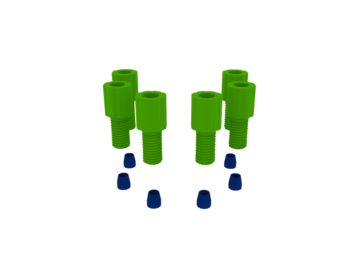 EZwaste® Safety Vent, Tube Fittings, 1/16" OD Fittings Pack