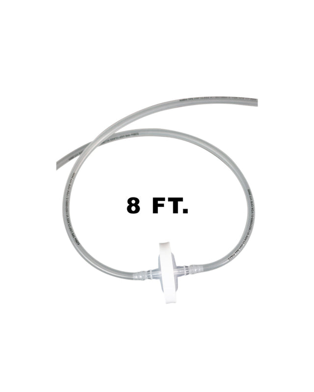 EZBio Vactrap S ™ Tubing Extension for Plastic Bottles, 8 ft., w/ 0.2?m Polytetrafluoroethylene (PTFE) Vent Filter, Sterile