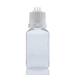 EZBio® TS Bottle Assy, PETG, 250mL, Tamper Evident VersaCap White 38-430 w/o Tubing, NS, 10/CS | img_3 | Foxx Life Sciences Global | shopfls.com