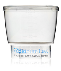 EZBio®pure Feed System, 500mL Bottle Top Filtration, GL45 Single Use Cap, 4/CS