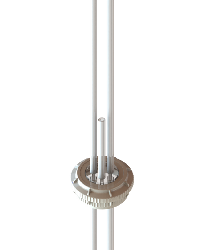 EZBio® Over Molded Silicone Cap System with VersaCap® GL45 for 125mL Bottle 5/CS