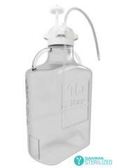 EZBio® Single Use Carboy Assembly, 10L, Polycarbonate (PC), VersaCap® 83B, TPE Tubing w/ Dip Tube, Gamma Sterilized, 1/EA