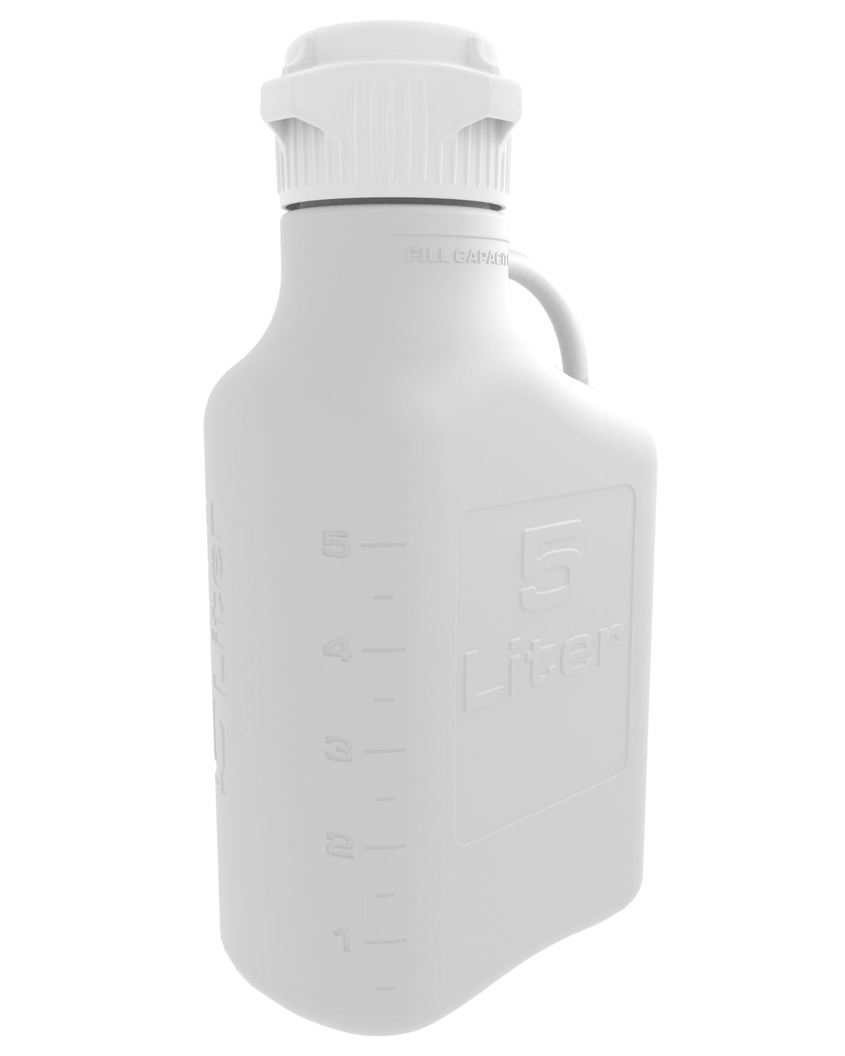 EZBio® Carboy, Polypropylene (PP), 5L, No Spigot, VersaCap® 83B, Double Bagged, Non Sterile