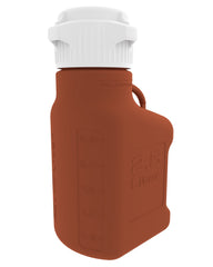 EZBio® Carboy, Amber High Density Poly Ethylene (HDPE), 2.5L, No Spigot, VersaCap® 83B, Double Bagged, Non Sterile