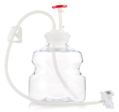 EZBio®pure Titanium Round MTO 1L Bottle Assembly, GL45 VersaCap®, 10/CS