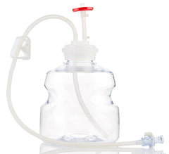 EZBio®pure Titanium Round MTO 1L Bottle Assembly, GL45 VersaCap®, 10/CS