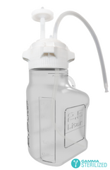 EZBio® Single Use Carboy Assembly, 2.5L, Polycarbonate (PC), VersaCap® 83B, TPE Tubing w/ Dip Tube, Gamma Sterilized, 1/EA