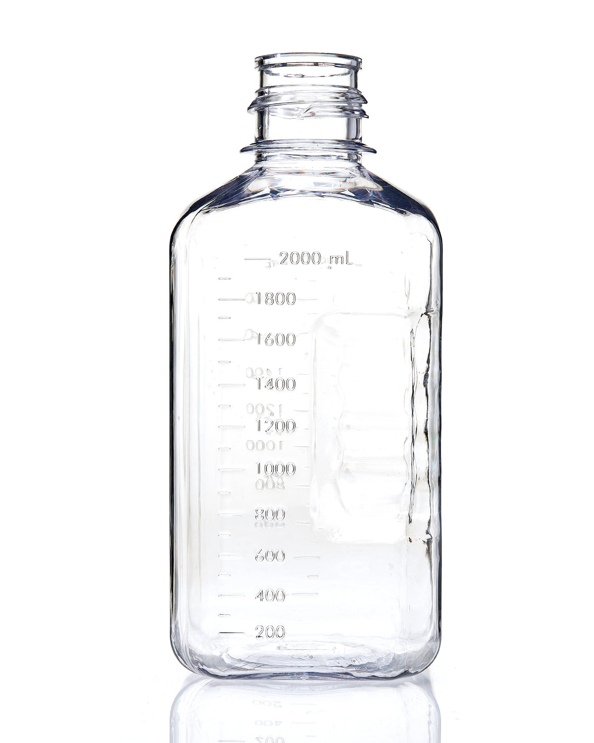 EZBio® Bottle, PETG, Non-Sterile, 2L, No Cap, pk/6