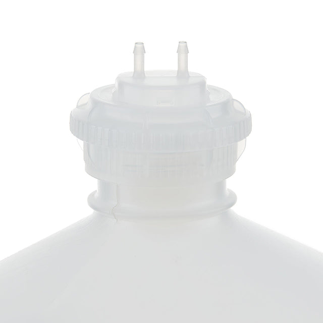 EZBio® GL45 Open Cap & Molded 2x 1/8" HB, Natural Polypropylene (PP) for Plastic Bottles