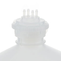 EZBio® GL45 Open Cap & Molded 4x 1/8" HB, Natural Polypropylene (PP) for Plastic Bottles