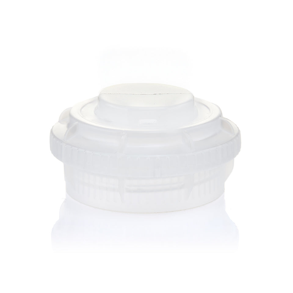 EZBio® GL45 Open Cap & Closed Adapter, Natural Polypropylene (PP) for Plastic Bottles